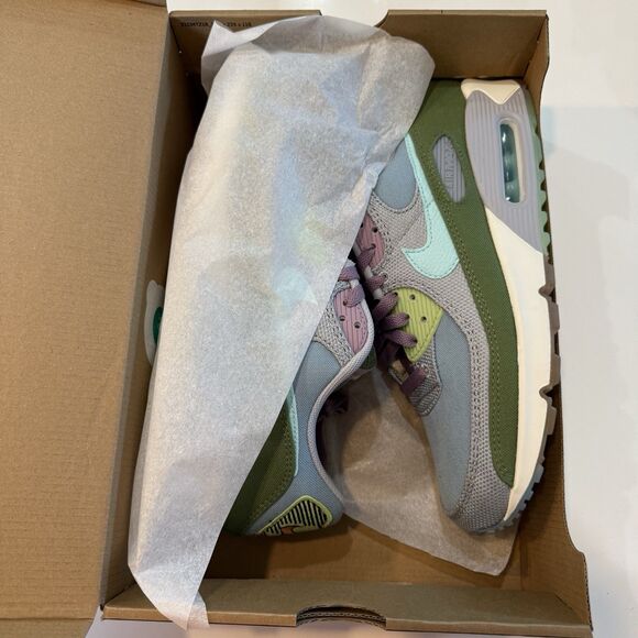 Nike Air Max 90 SE Sun Club Worn Blue Casual Nature DM0036-400 Men’s Size 10 NEW main image 7